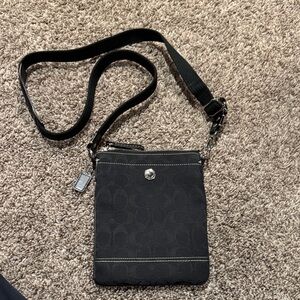 Vintage Coach Black Crossbody Bag